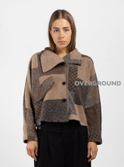 giacca in fantasia corta