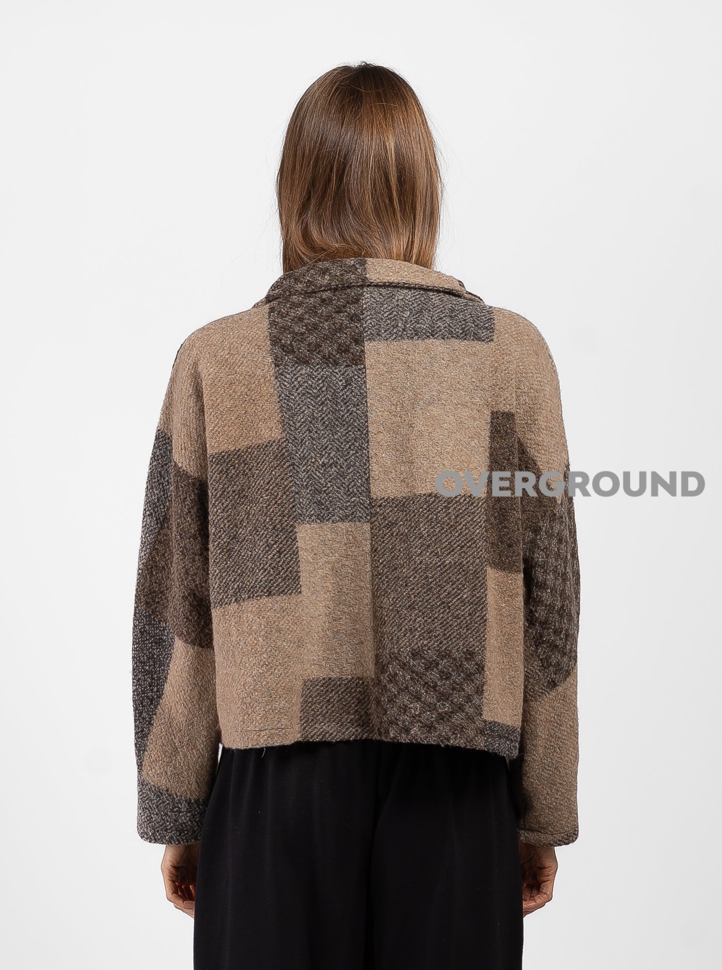 giacca in fantasia corta