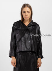 Giacca corta in ecopelle