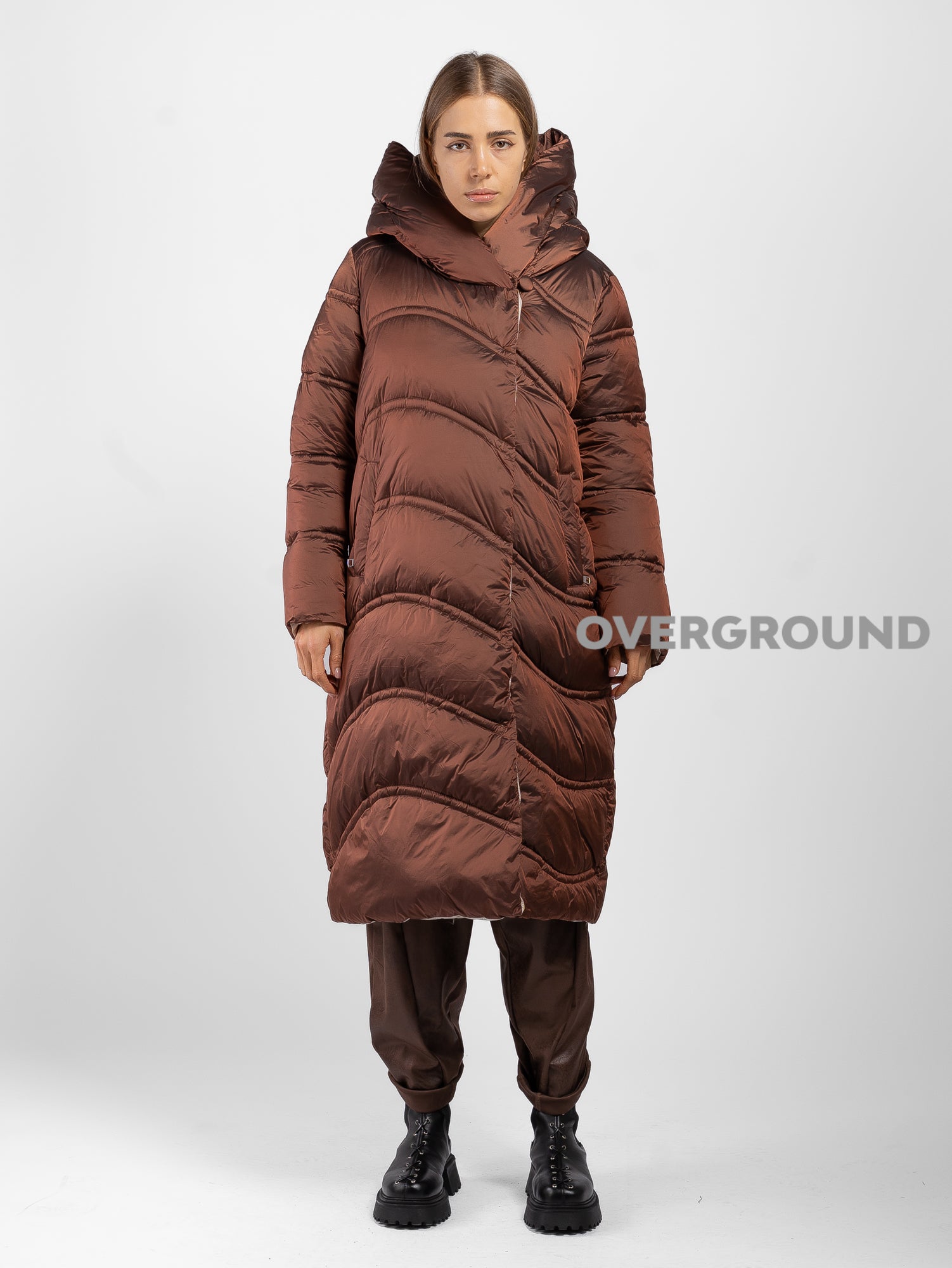 PIUMINO OVER CON COLLO SCIALLATO