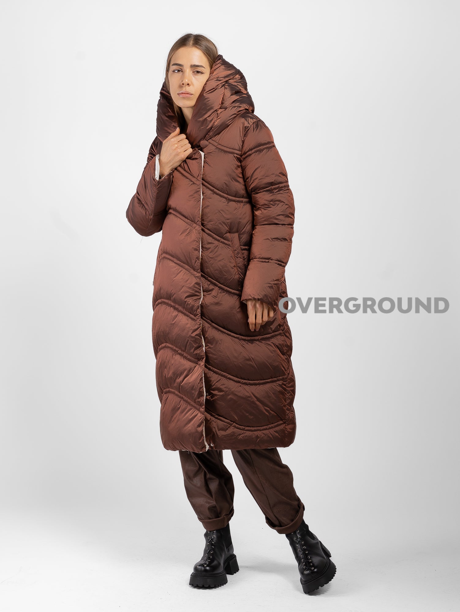 PIUMINO OVER CON COLLO SCIALLATO