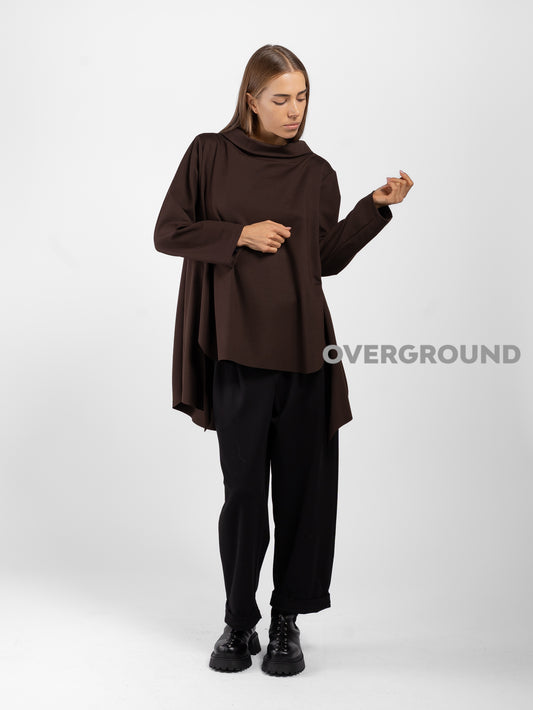 BLUSA LUNGA COLLO A BARCA