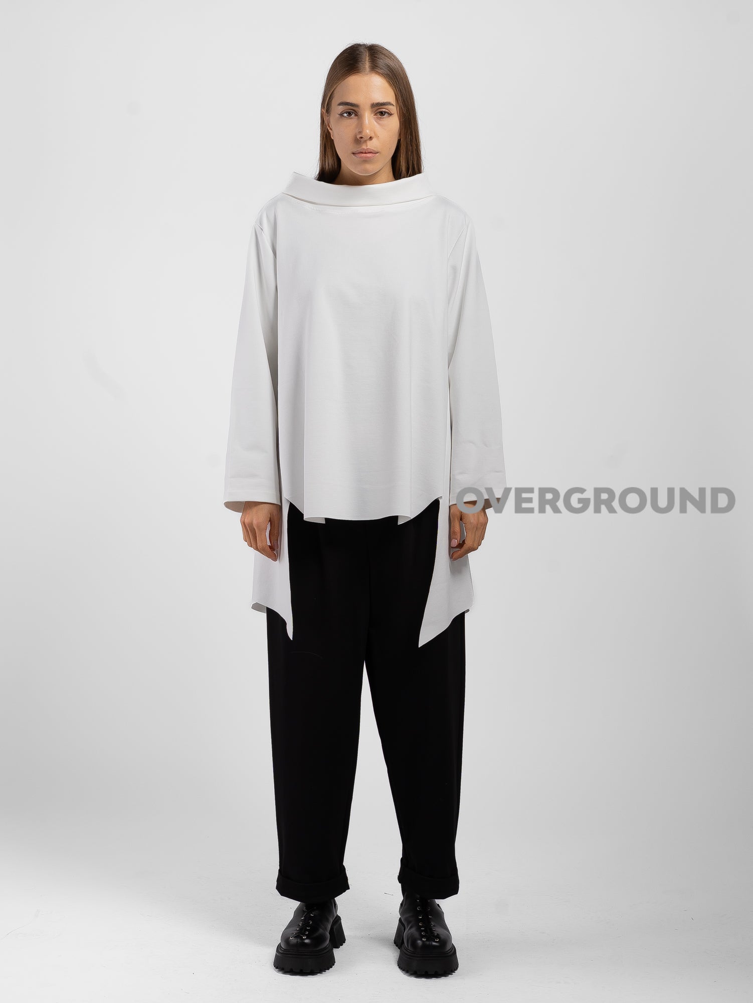 BLUSA LUNGA COLLO A BARCA