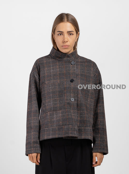 Giacca corta in fantasia