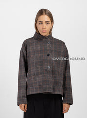 Giacca corta in fantasia