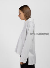 blusa over collo a barca