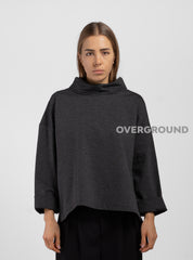 blusa over collo a barca