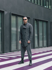 GIACCA CON ABBOTTONATURA TRASVERSALE - OVERGROUND STORE 