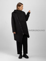 Giaccone con cerniera trasversale e bottone a chiudere Z