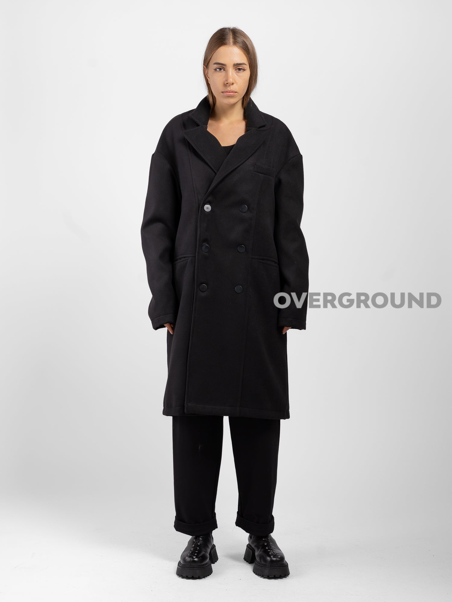 CAPPOTTO OVER CON ABBOTTONATURA DOPPIO PETTO