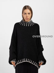 MAGLIONE OVER CON CUCITURE