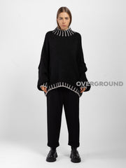 MAGLIONE OVER CON CUCITURE