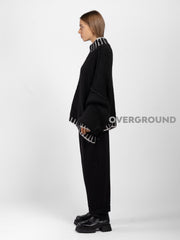 MAGLIONE OVER CON CUCITURE