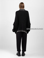 MAGLIONE OVER CON CUCITURE