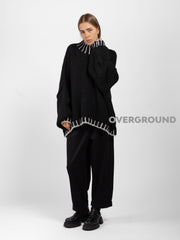 MAGLIONE OVER CON CUCITURE