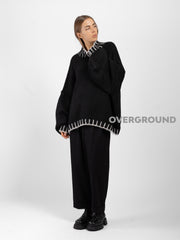 MAGLIONE OVER CON CUCITURE