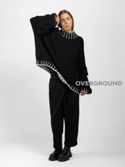 MAGLIONE OVER CON CUCITURE