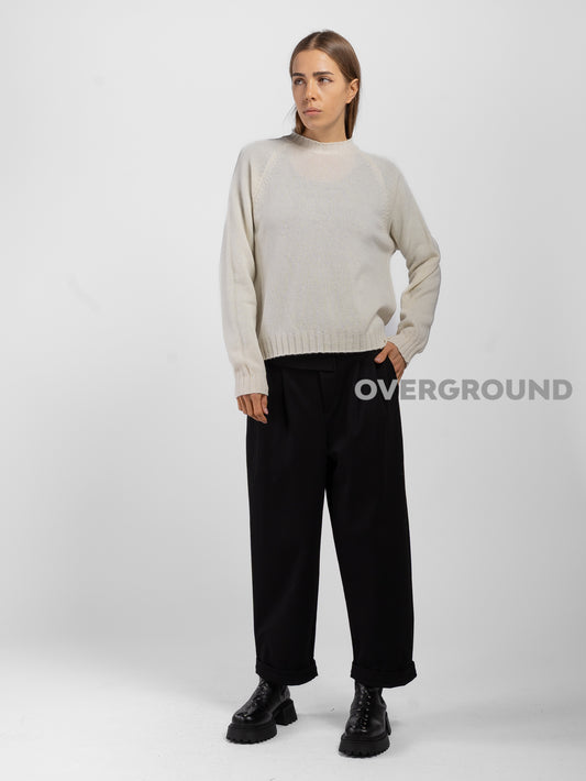 LOW NECK WOOL SWEATER