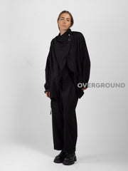 OVERSIZED DUSTER SWEATSHIRT WITH ASYMMETRIC BUTTONING