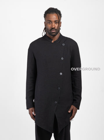 GIACCA CON ABBOTTONATURA TRASVERSALE TESS. LAVORATO - OVERGROUND STORE 