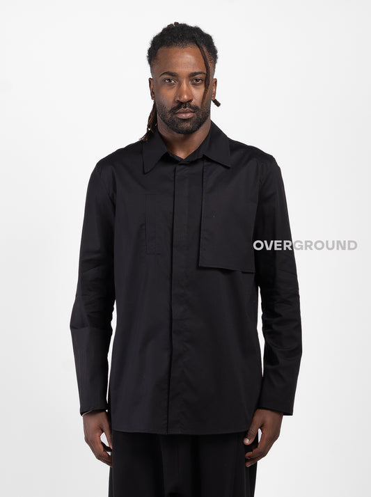 CAMICIA OVER CON BOTTONI COPERTI - OVERGROUND STORE 