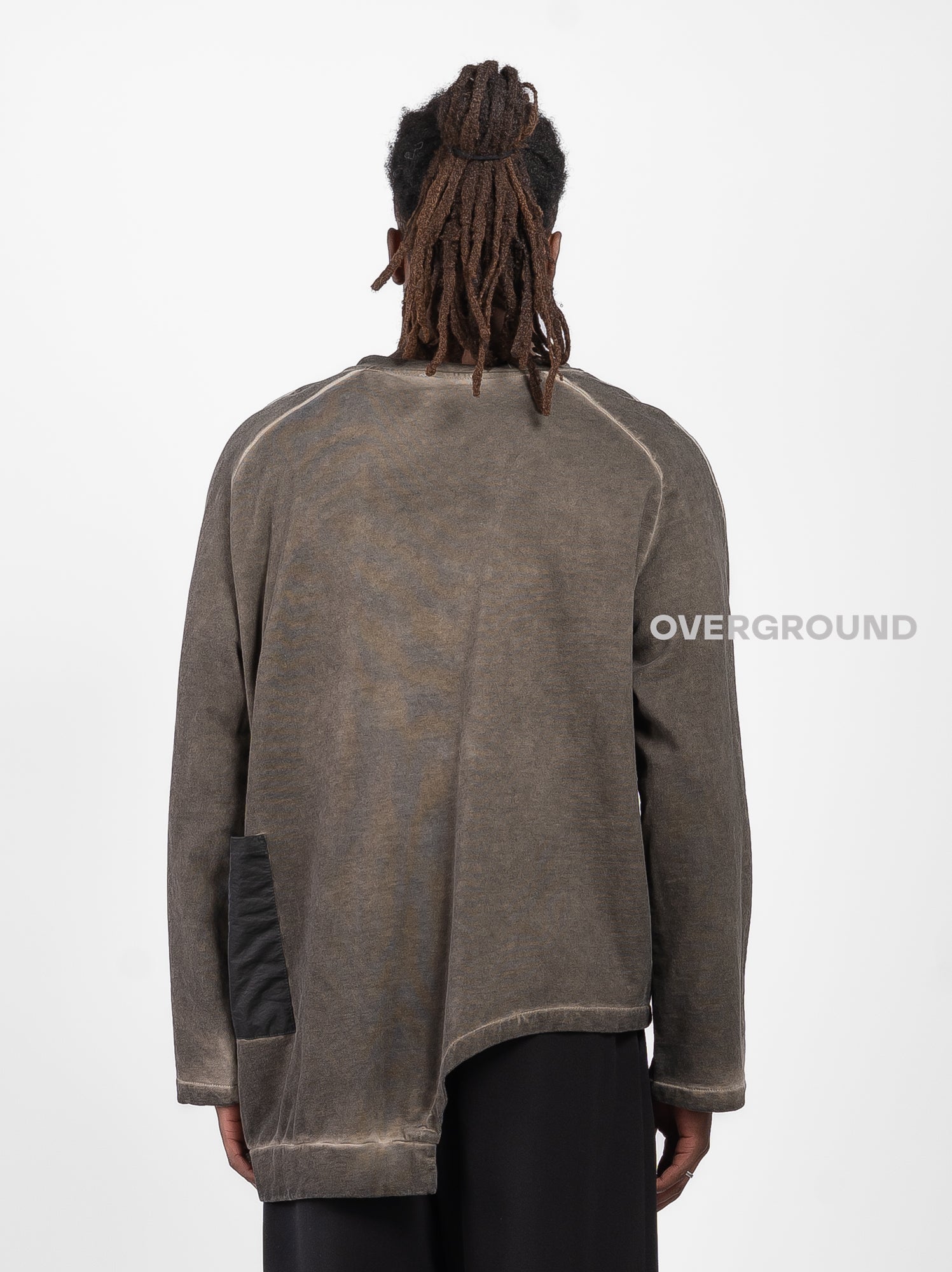 OVERSIZED SWEATER WITH SPLIT AND SIDE POCKET