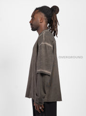 MAGLIA OVER CON DOPPIA  MANICA