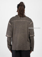 MAGLIA OVER CON DOPPIA  MANICA