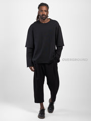 PANTALONE CAVALLO BASSO CON PIEGHE DAVANTI Z