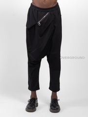 PANTALONE CAVALLO BASSO CON CERNIERA E GANCIO Z