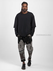 PANTALONE CAVALLO BASSO IN FANTASIA GIAPPONESE Z - OVERGROUND STORE 