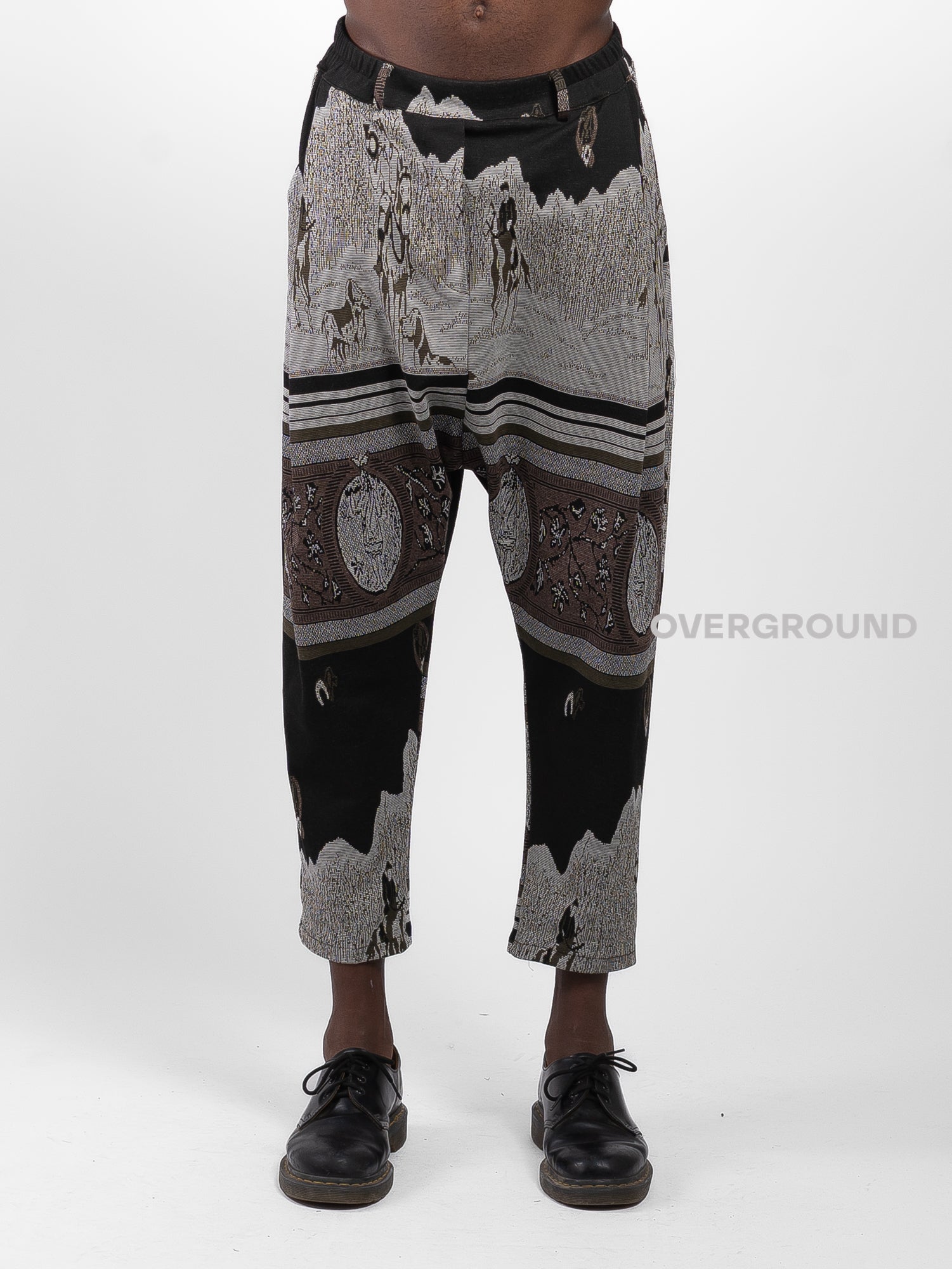 PANTALONE CAVALLO BASSO IN FANTASIA GIAPPONESE Z - OVERGROUND STORE 