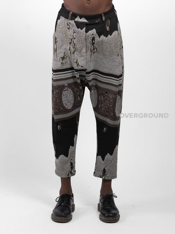 PANTALONE CAVALLO BASSO IN FANTASIA GIAPPONESE Z - OVERGROUND STORE 