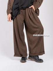 PANTALONE OVER GAMBULE LARGO CON RIPRESA LATERALE