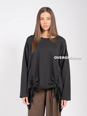 MAGLIA OVER DOPPIO TESSUTO CON RIPRESE