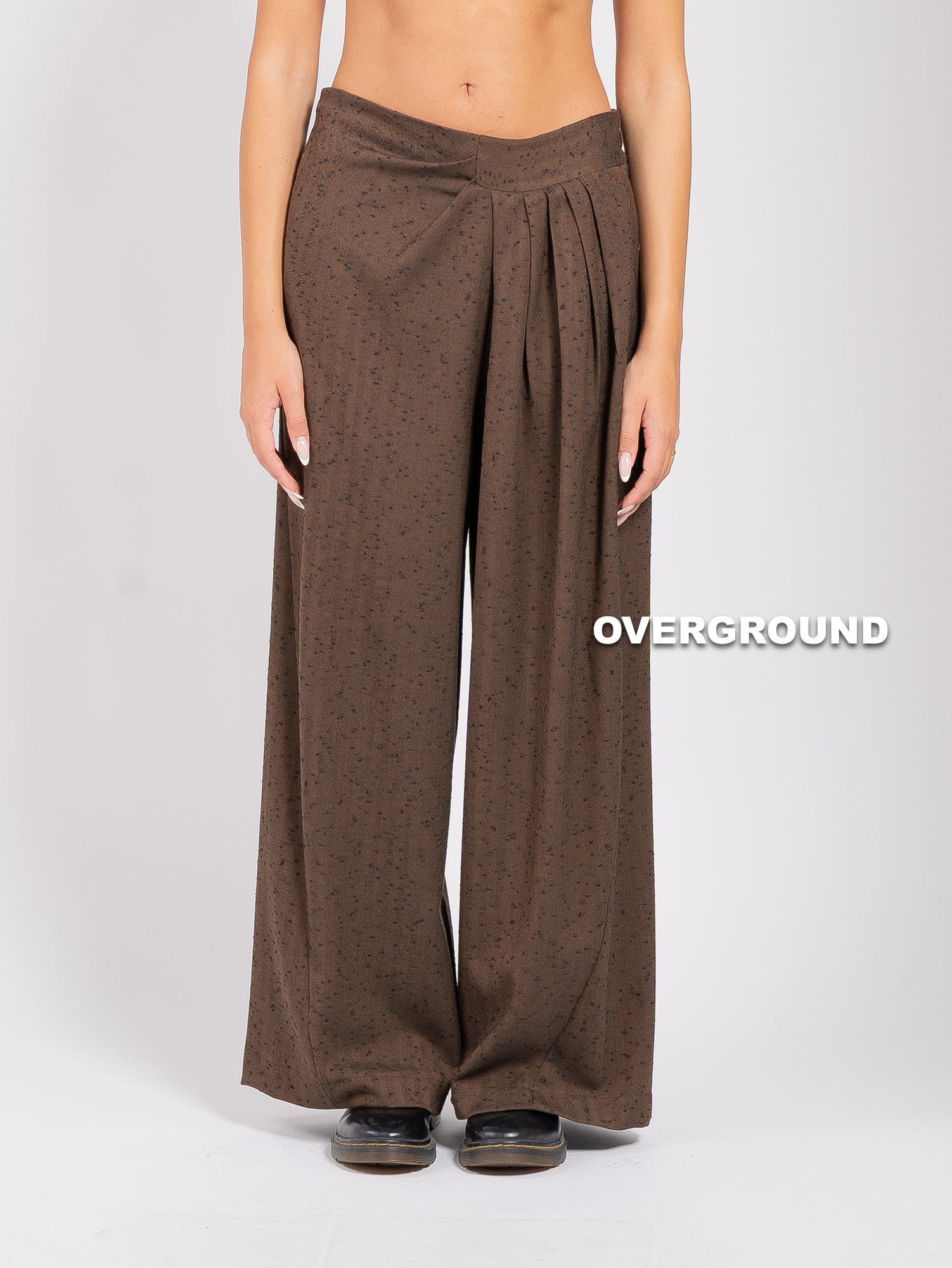 PANTALONE OVER GAMBULE LARGO CON RIPRESA LATERALE
