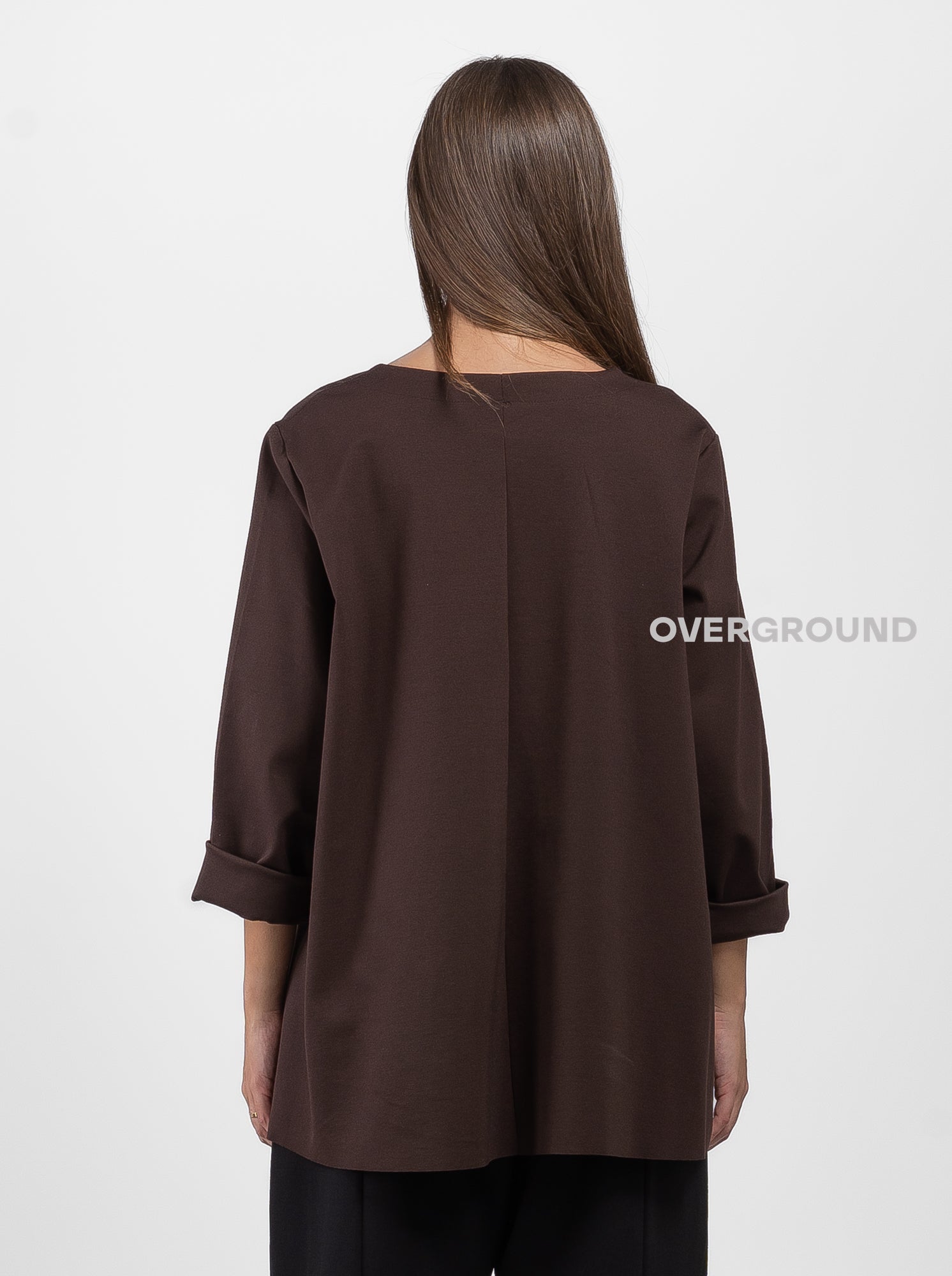 BLUSA OVER ASIMMETRICA SCOLLO A V - OVERGROUND STORE 