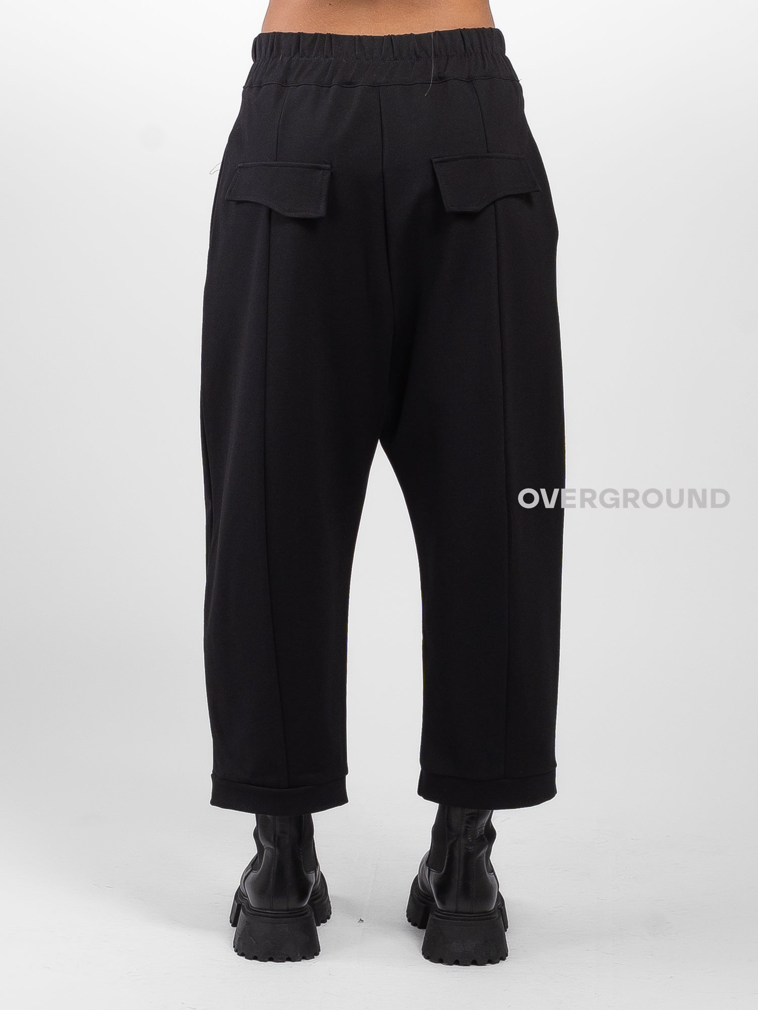 PANTALONE CAVALLO BASSO BOTTONI FRONTALI E PENS