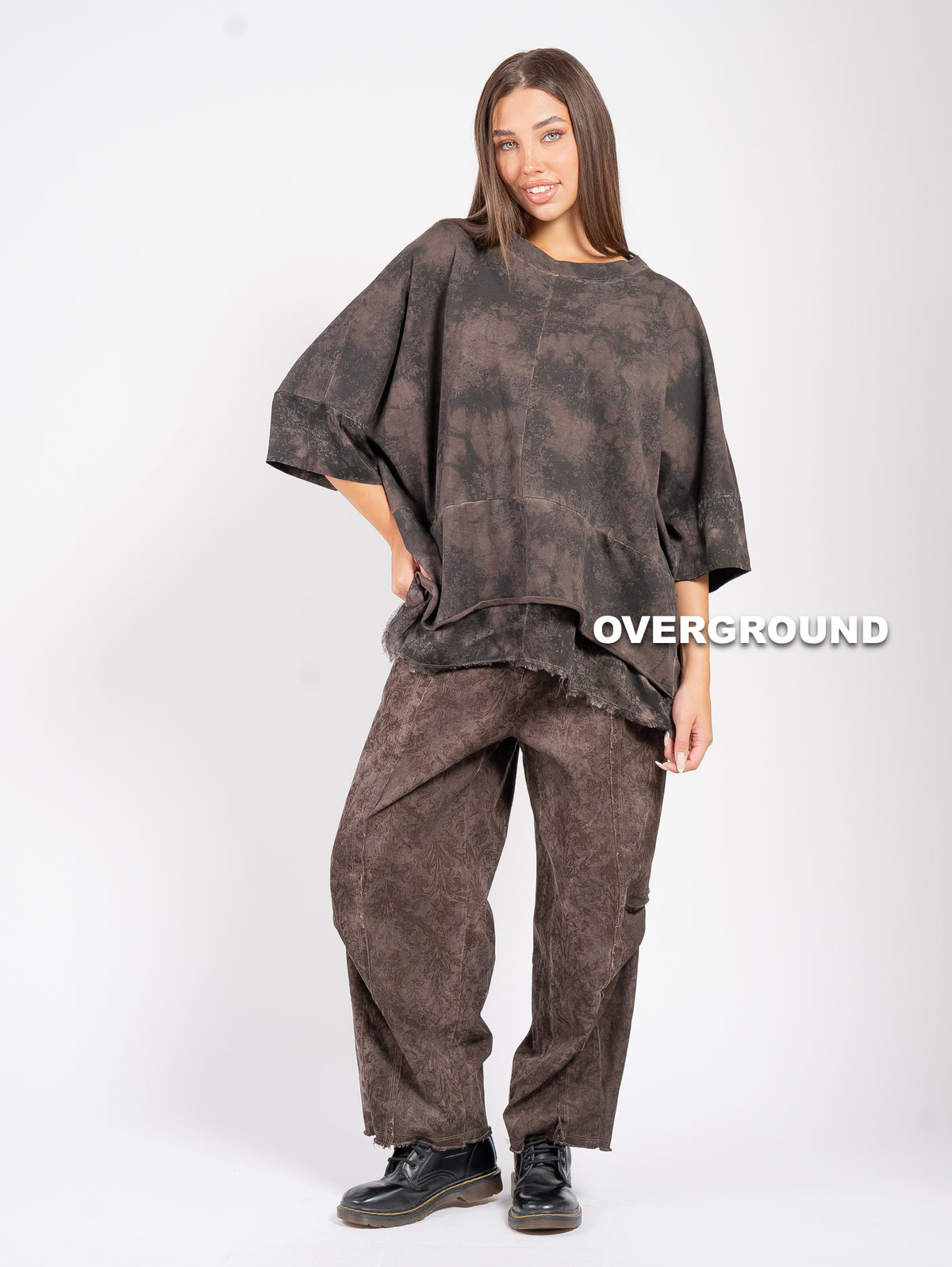 PANTALONE OVER FANTASIA GAMBULE LARGO