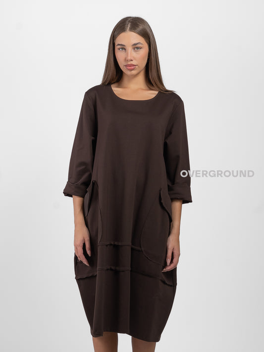 OVERSIZED DRESS WITH SIDE POCKETS