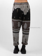 PANTALONE CAVALLO BASSO IN FANTASIA GIAPPONESE - OVERGROUND STORE 