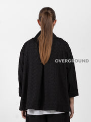 GIACCA CORTA OVER TESSUTO LAVORATO - OVERGROUND STORE 