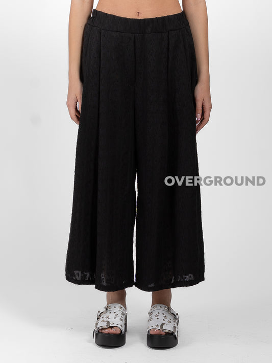 PANTALONE GAMBULE LARGO TESSUTO LAVORATO - OVERGROUND STORE 