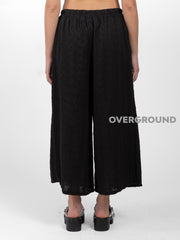 PANTALONE GAMBULE LARGO TESSUTO LAVORATO - OVERGROUND STORE 
