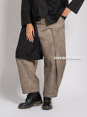 PANTALONE OVER CON PENS E CUCITURA SUL GAMBULE