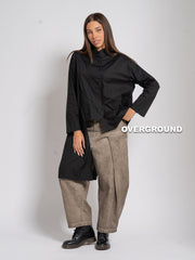 PANTALONE OVER CON PENS E CUCITURA SUL GAMBULE