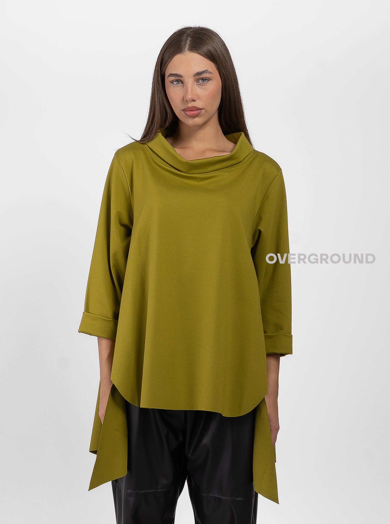 BLUSA LUNGA COLLO A BARCA - OVERGROUND STORE 