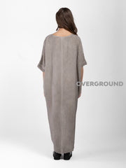 ABITO LUNGO OVER SCOLLO A V CON RIPRESA CENTRALE - OVERGROUND STORE 