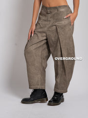 PANTALONE OVER CON PENS E CUCITURA SUL GAMBULE