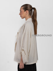GIACCA SPOLVERINO OVER RIGATA - OVERGROUND STORE 